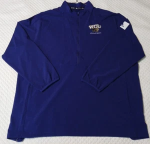 Western Carolina Catamounts WCU 1/3 Zip Pullover Men's XXL Purple Adidas - Picture 1 of 11