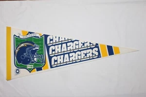Vintage SAN DIEGO CHARGERS NFL Full Size Felt  Pennant 12x30" 90s Wincraft - Picture 1 of 5