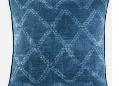 ED Ellen DeGeneres Azur Stripe European Pillow Sham in Indigo - Image 1 of 3