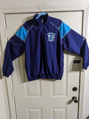 Vintage New Orleans HORNETS Insulated 1/4 Zip Pullover Men's Medium NWT. ~NOLA~ Cover