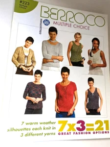 Berroco Brochure #223 Multiple Choice Collection 7 Warm Weather Silhouettes - Imagen 1 de 2
