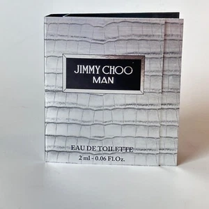 Jimmy Choo Man Perfume for Men EDT Sample Vial Spray 0.06 oz 2 ml Pack of 2 - Picture 1 of 2