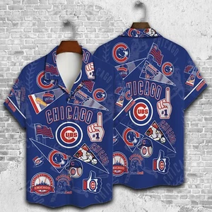 Chicago Cubs Victory Parade Hawaiian Shirt - Picture 1 of 2