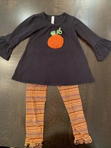 Girls’ 2 Piece Halloween/Fall outfit by Love U Lots size 5/6 - Picture 1 of 12
