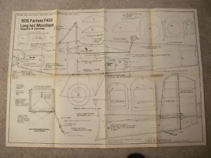 RC Scale Aircraft Plans of the Farman Moustique a scale model 54" span & mag art - Picture 1 of 3