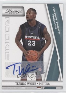 2010-11 Prestige Draft Picks Rights Auto /199 Terrico White #195 Rookie Auto RC