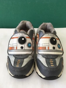 Disney Star Wars BB-8 Light Up Toddler Shoes Sneakers Athletic Sz6 - Picture 1 of 7