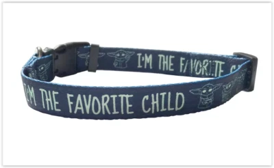NWT Star Wars Mandalorian I'm The Favorite Child Baby Yoda Dog Collar Size LARGE - Image 1 of 4