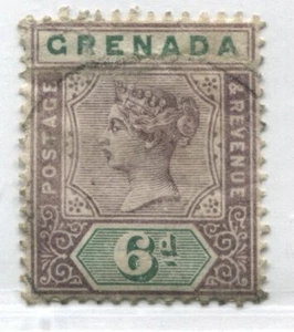 Grenada QV 1895 6d used - Picture 1 of 1