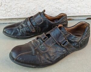 Bata sneakers 43 run large US 11 brown leather Italy cycle steampunk euro