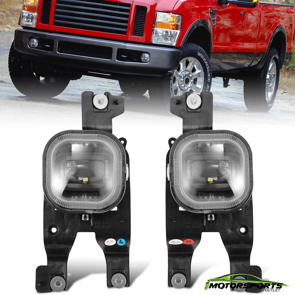 LED Fog Lights For 2008-2010 Ford F250 F350 F450 Super Duty Bumper Lamps Pair - Image 1 of 4