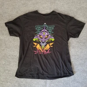 Neon Genesis Evangelion Men T-Shirt 2XL Black Colorful Anime Short Slv TeeFury - Picture 1 of 9