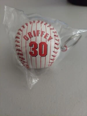 CASE OF KEN GRIFFEY JR #30 CINCINNATI REDS MINI FOTOBALL BASEBALL KEYCHAIN 120PC - Image 1 of 4