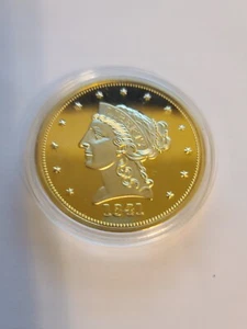 1841 Gold Coronet Quarter Eagle Replica COPY - Picture 1 of 9