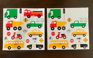 1991 Mrs Grossman's VEHICLES firetruck bus police taxi dump truck Stickers - Bild 1 von 5