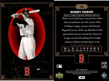 Bobby Doerr 2007 SP Legendary Cuts Baseball Card 12  Red Sox