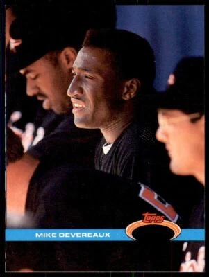 1991 Stadium #555 Mike Devereaux Orioles OVERSIZE No Gold Error SET BREAK RARE! - Image 1 of 4