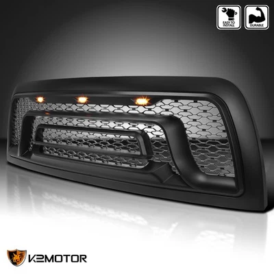 Fits 2010-2018 Dodge Ram 2500 3500 Mesh Style Hood Grille w/ Amber LED Lights Foto 1 de 4