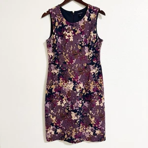 Lands End Scuba Strick Blumen Etuikleid Größe 8 - Bild 1 von 10
