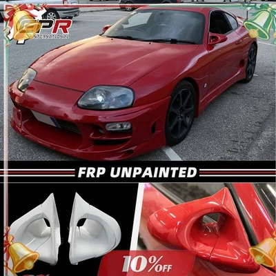 Espejo retrovisor FRP sin pintar para Toyota Supra MK4 JZA80 RHD 2 piezas Foto 1 de 4