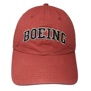 Cappellino baseball Boeing Slideback rosso taglia unica regolabile ricamato fori ventilati - Foto 1 di 9