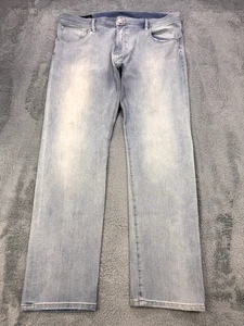 Armani Exchange Jeans Men 40x32 Blue Regular Light Relaxed Straight Denim - Picture 1 of 10