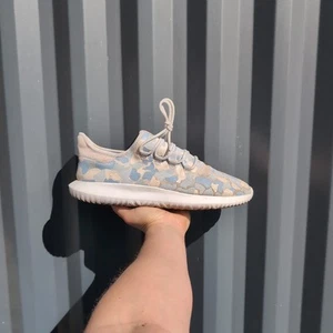 *RARE* UK 12 - adidas Tubular Shadow White Camo Mens Trainers Shoes BB8817 - Picture 1 of 12
