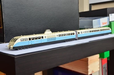 FULGUREX 2255/3 PLM BUGATTI ZZa Couplage Railcoach LATÓN RARO Foto 1 de 4