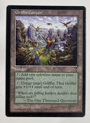 Griffin Canyon Visions MP Moderate Play MTG Magic The Gathering - Image 1 of 2