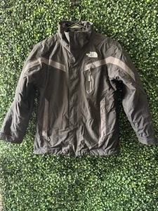 EUC THE NORTH FACE BOY'S 3-IN-1 ALL WEATHER JACKET BLACK M 10/12 - Picture 1 of 16