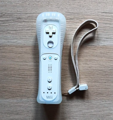 Controller WIIMOTE originale Nintendo Wii Bianco + custodia e laccino - Immagine 1 di 3