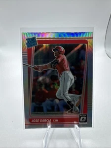 Panini Donruss Optic 2021 Baseball Card 89 Jose Garcia Rated Rookie Silver Prizm - Picture 1 of 2