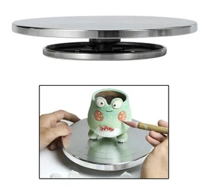 Pottery Wheel Turntable 20cm Metal for Clay, Sculpting, Cake Decorating - Picture 1 of 12