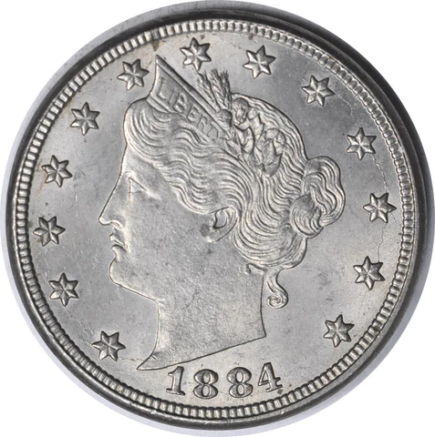 1884 Liberty Nickel RPD Choice BU Uncertified #201 Cover