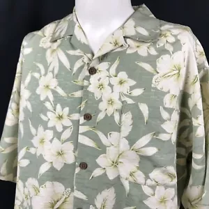 Tommy Bahama Hawaiihemd Medium 100% Seide Blumen Camp Aloha - Bild 1 von 8