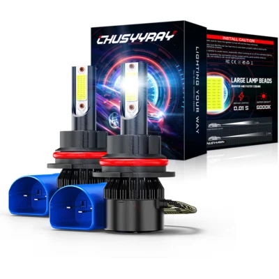 9004 LED For Dodge Dakota 91-96 Caravan 87-95 Headlight High-Low Beam Bulbs Kit - Image 1 of 4