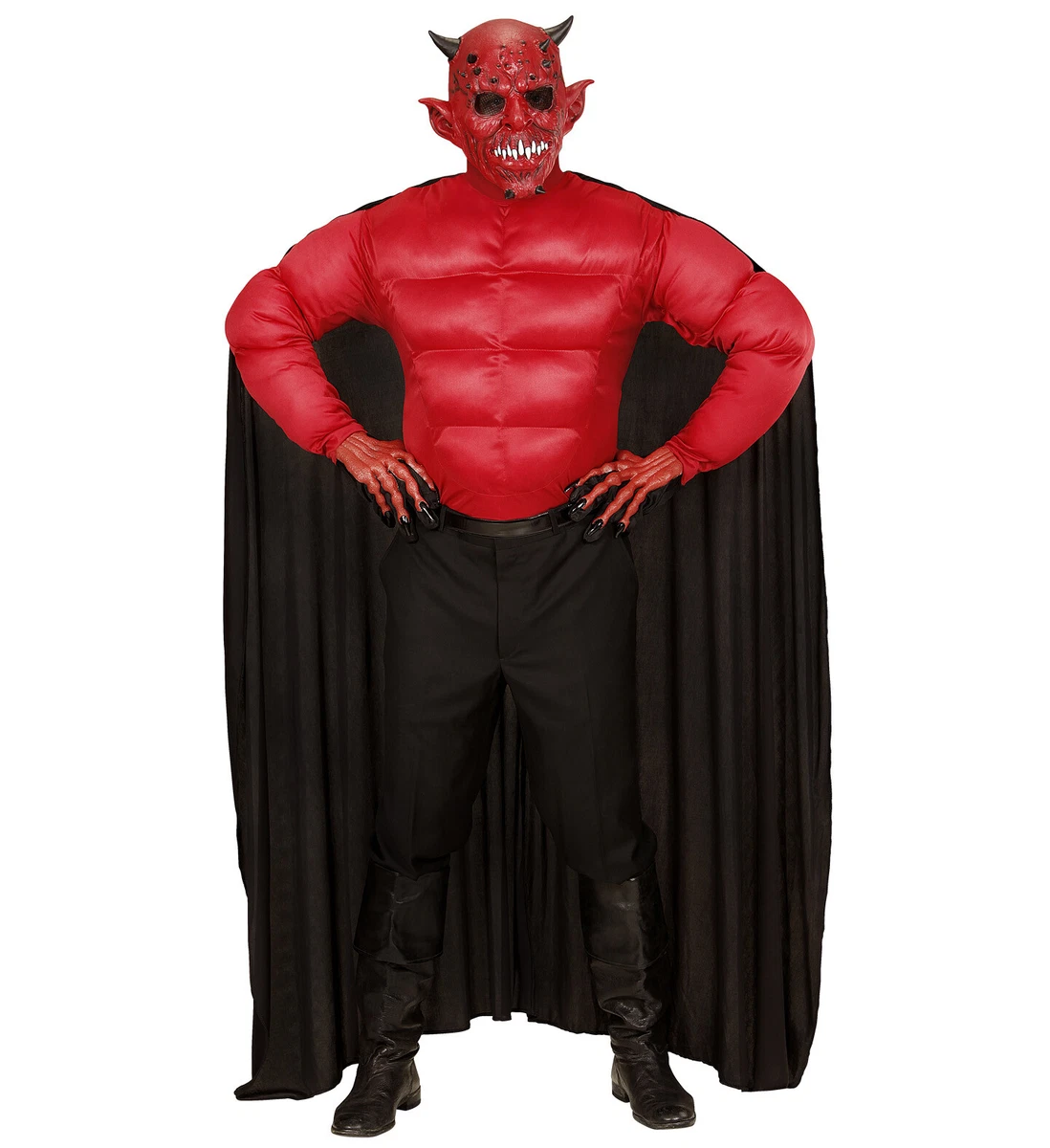 Teufel-Kostüm Für Karneval & Halloween – Unisex Dämon-Luzifer-Outfit (Größe S/M)