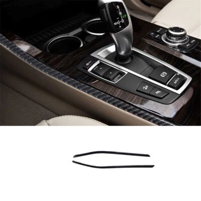 Fit For BMW X3 F25 X4 F26 Type B Carbon Fiber Car Gear Shift Side Cover Trim 2* - Image 1 of 4