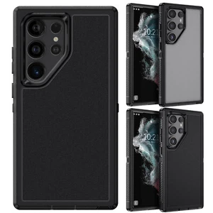 For Samsung Galaxy S22 Ultra Dual Shockproof Hybrid Slim Rubber Phone Case Cover - Picture 1 of 34