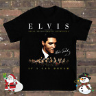 If I Can Dream Elvis Presley T-shirt en coton pour hommes femmes toutes tailles S-5XL
