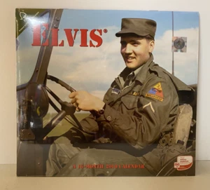 Elvis Presley~16 Month 2010 Calendar~ 12" x 11"~New~Sealed~Elvis Military Photos - Picture 1 of 4