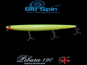 New Pibara 190 Long Slim Wtd Top Water 190mm 30,5gr New Colour Chartreuse Sun - Picture 1 of 1