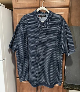 Monument Herren Hemd Gr. 4XL dunkelblau Baumwolle 100% Anker Print Freizeit Knopfleiste - Bild 1 von 8