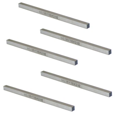 5 PC M42 Cobalt HSS Square Rectangle Tool Bits 1/8" x 1/8" x 2 1/2"  - Image 1 of 2