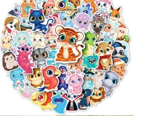 Sticker 50PCS Cute Animals Cat Labels Scrapbooking New Kids Diary Vinyl Stickers - Picture 1 of 13