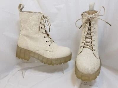 Botas de combate veganas naturales Dirty Laundry Mazzy para mujer talla EE. UU. 6 M / 36,5 EUR Foto 1 de 4
