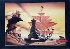 Terrestrial Voyager Fantasy Artwork By Rodney Mathews Vintage Poster 24.5 X 35
