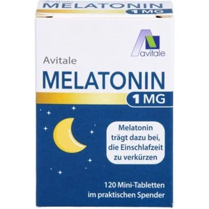 MELATONIN 1 mg Mini-Tabletten im Spender 120 St PZN17443121 - Bild 1 von 6