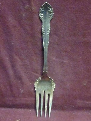 Rogers Bros 1898 NEW CENTURY COLD MEAT FORK 8 3/8" no monogram - Image 1 of 4
