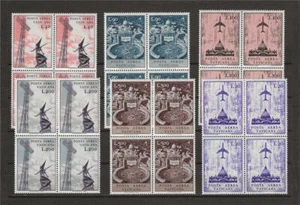 Vatican 1967 Sc# C47-52 set Airmail Jet over Cathedral Radio Tower blocks 4 MNH - Picture 1 of 1
